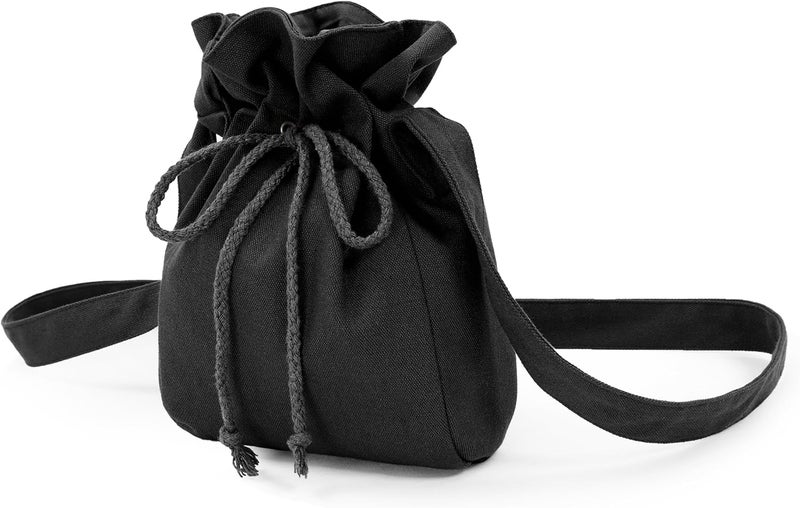 Procos Medieval Bag Canvas Renaissance Drawstring Shoulder Bag Coin Purse Costume Accessories for Festival LARP - Image 1